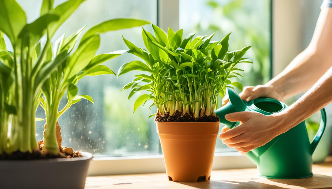 how to grow ginger in a container