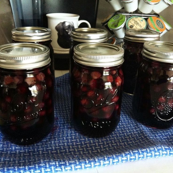 Canned blueberries